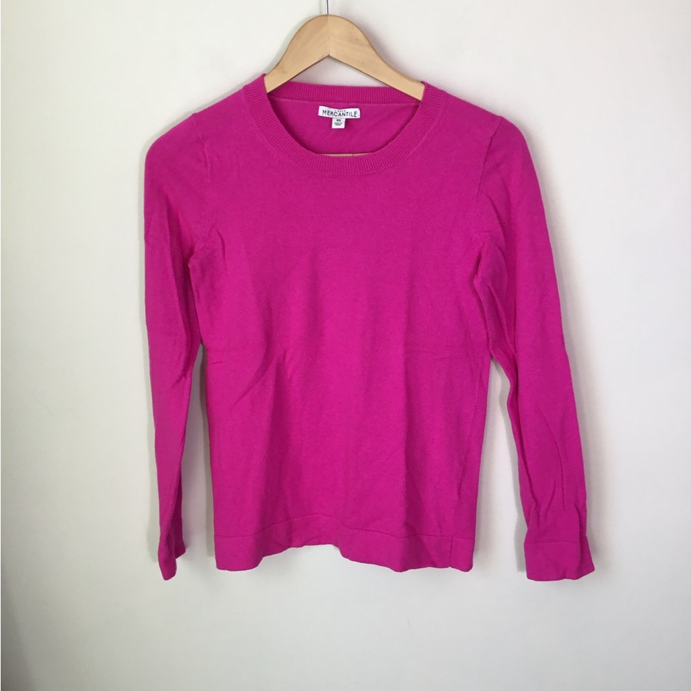 J. Crew Mercantile Cotton Wool Blend Teddie Crew Neck Sweater